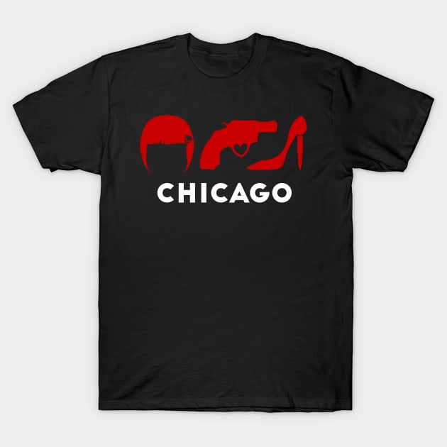 Chicago Minimalist Icons (light) T-Shirt by dcmjs